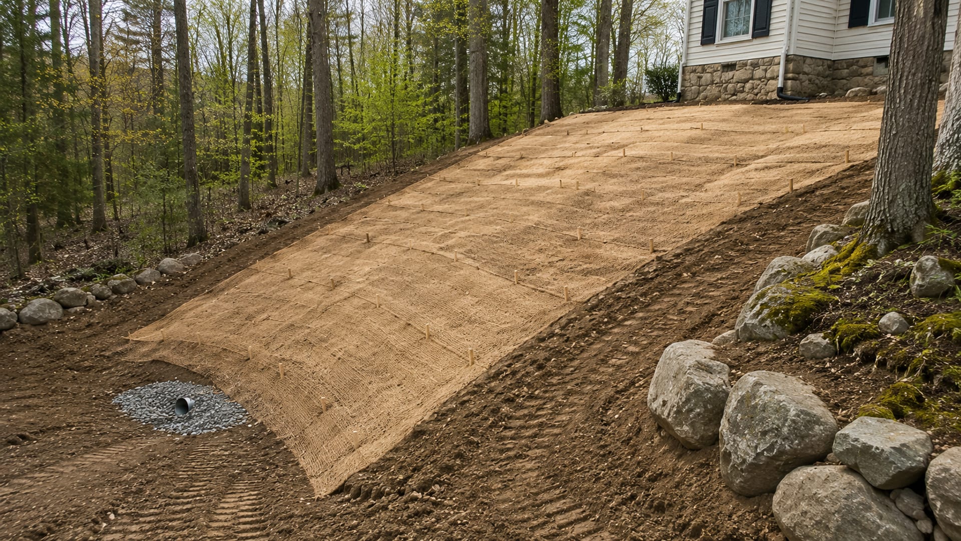 Stop the Washout: Erosion Control and Grading in Oxford CT