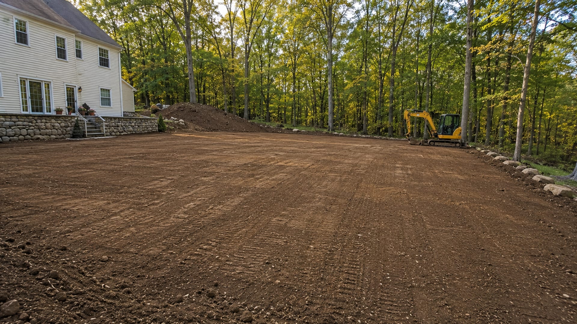 Level Uneven Yards With Expert Excavation in Oxford, CT